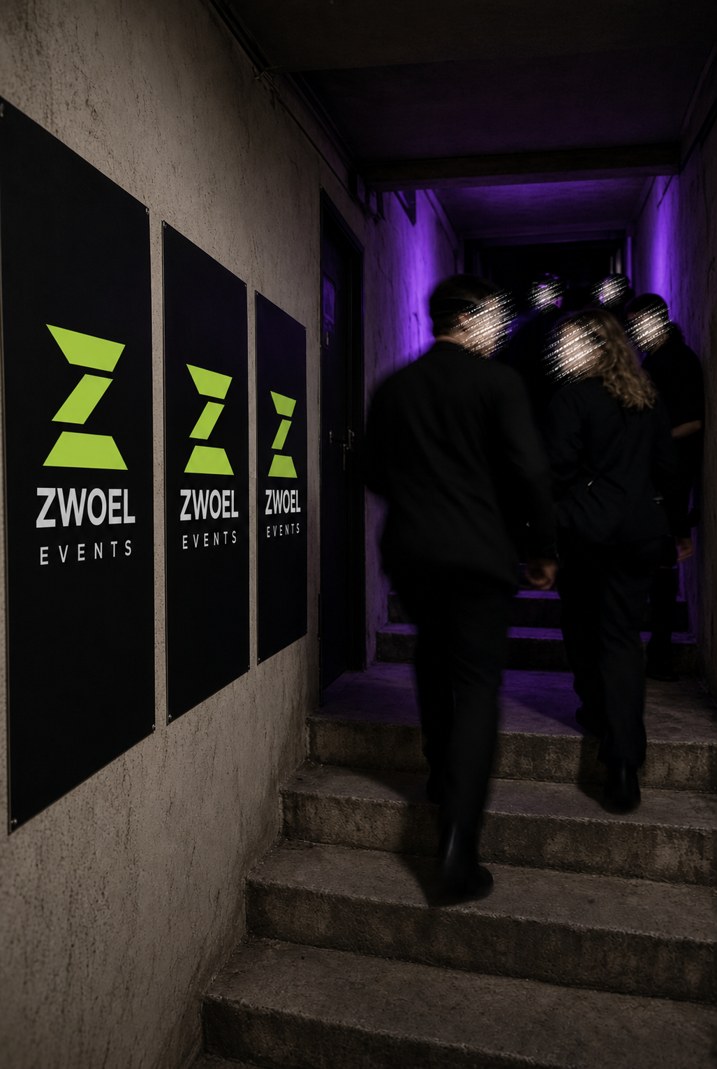 Zwoel-gasten die een privé-locatie binnenkomen